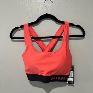 Under Armour Women's Vibrant Coral Sports Bra